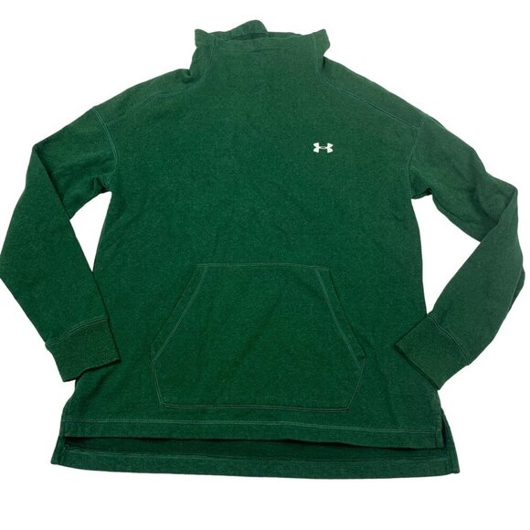 Under Armour Men's ColdGear Loose Fit Pullover Hoodie Green Small - Picture 1 of 8